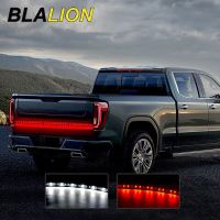 BLALION สัญญาณเตือนเบรกไฟเลี้ยวรถยนต์แบบยืดหยุ่น,12V 47นิ้ว/60นิ้วแถบไฟ LED ท้ายรถถอยหลังวิ่งไฟฉายคู่