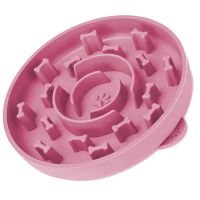 Slow Feeder Cat Dog Bowl With Suction Cups Pet Busy Bowl For Training Licking Dish Food IQ Treat Obesity Anxiety Relief