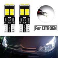 2ชิ้นโคมไฟหลอดไฟท้ายรถไฟ LED ทำให้สว่าง W5W T10 5W5 Canbus สำหรับ Citroen Berlingo C1 C2 C3ปิกัสโซ่ C5 C6 C8แอร์ครอส DS3