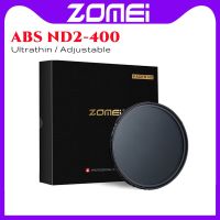 ZOMEI ND2-400 Ultra ABS Slim Adjustable Filtro Fader Neutral Density ND Filter For Camera Lens 49/52/58/67/72/77/82mm No X Spot