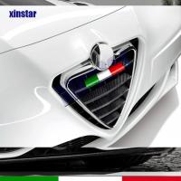 【HOT】●☜◈ Car Italian Flag Front Grille Stickers Decals Alfa Mito GTA 159 TI Brera 147 Accessories