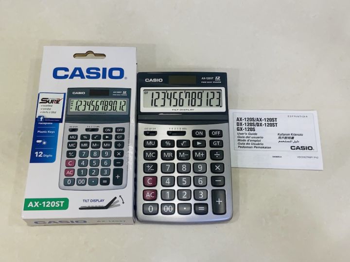 casio-เครื่องคิดเลข-ตั้งโต๊ะ-รุ่น-ax-120st-ยกหน้า-ประกันศูนย์เซ็นทรัลcmg-2-ปีจากร้าน-m-amp-f888b