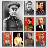 Classic The Great Leader Leninist Stalin Portrait Poster Prints Wall Art Canvas Painting Picture Photo Gift For Room Home Decor