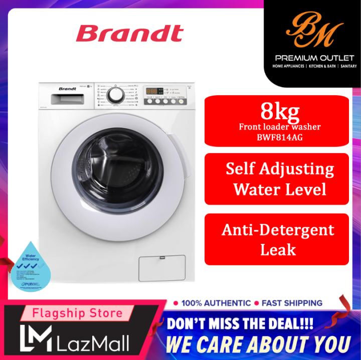 Brandt 8KG Front Load Washing Machine BWF814AG Lazada