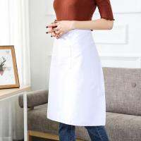 Pure White Unisex Short Half Oversleeves Bib Aprons Kitchen Cooking Supplies Household Cleaning Tools Aprons