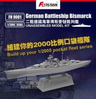 Flyhawk FH9001 12000 German Battleship Bismarck - Scale Model Kit