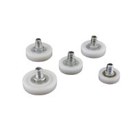 ◆♘❐ 1pc Document Drawer Bearing Pulley Cabinet Moving Door Wheel roller with screw Furniture Bathroom sliding Door Nylon flat Wheel