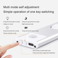 2040เซนติเมตรตู้โคมไฟไร้สายอัลตร้าบางไฟ LED Motion Sensor USB ชาร์จในร่มไฟกลางคืนตู้ครัวแสง