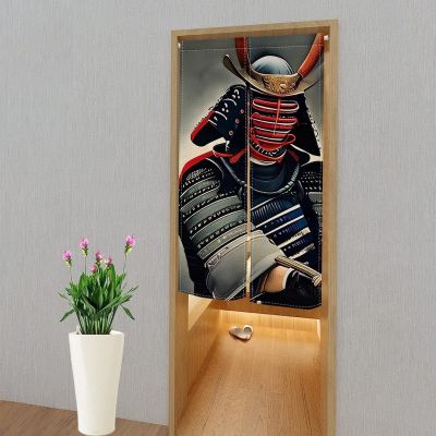 Japanese Style Samurai Noren, Simple Style Half-curtain Door Curtain Kitchen Drapes Soft Hanging Curtain Restaurant Door Screen Decor Drapes