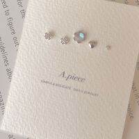 A.piece เซ็ตต่างหูเงินแท้ [all silver 925] sky heart set