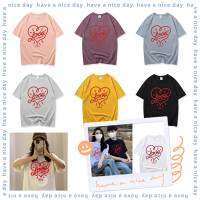 [ส่งเร็ว] ?KAYKAI?เสื้อยืดพิมพ์ลาย คอกลม แขนสั้น ผ้านิ่ม แฟชั่น  LOVE ?#9641