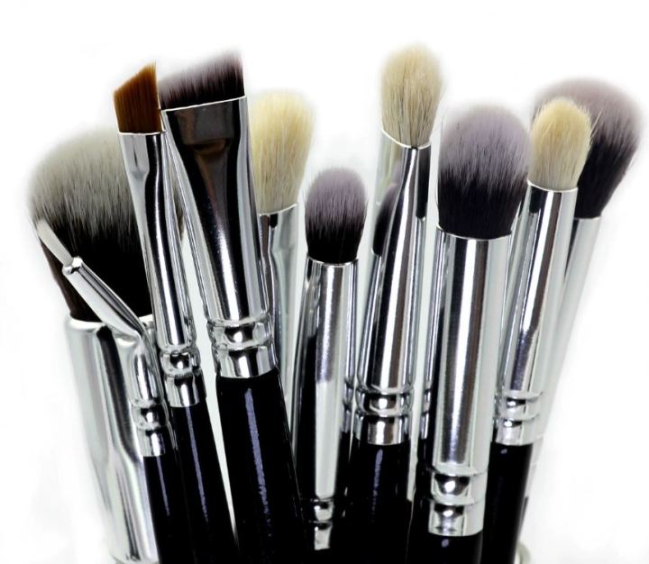 แปรงแต่งหน้า-12-15ชิ้น-สีดำ-cosmetic-brushes-foundation-brush-เซตแปรงแต่งหน้า-แปรงแต่งหน้า-ขนนุ่ม-เกรดพรีเมียม-เซตแปรง-multiply-store