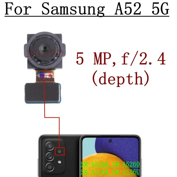 kamera-belakang-untuk-a52-samsung-galaxy-5g-a526b-a526w-a5260-sm-a526u-asal-menghadap-ke-modakang-ul-kamera-lebar-utama-สายเคเบิลงอได้