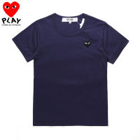 COMME Des Garcons เสื้อยืดสตรีผ้าฝ้ายแท้สำหรับผู้ชาย,เสื้อยืดแขนสั้นนุ่มสบายเสื้อผ้าคู่รักน่ารักใส่สบาย