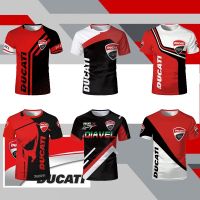 2023 New2022รถจักรยานยนต์เสื้อยืด DUCATI 3D พิมพ์ Streetwear ผู้ชายผู้หญิงกีฬาลำลอง O-คอแขนสั้นเสื้อยืดขนาดใหญ่เด็ก Tees Tops