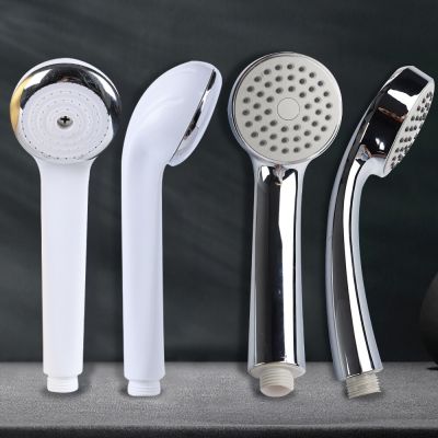 Pressurized Nozzle Shower Head ABS Bathroom Accessories High Pressure Water Saving Rainfall Chrome Shower Head White Silver Showerheads