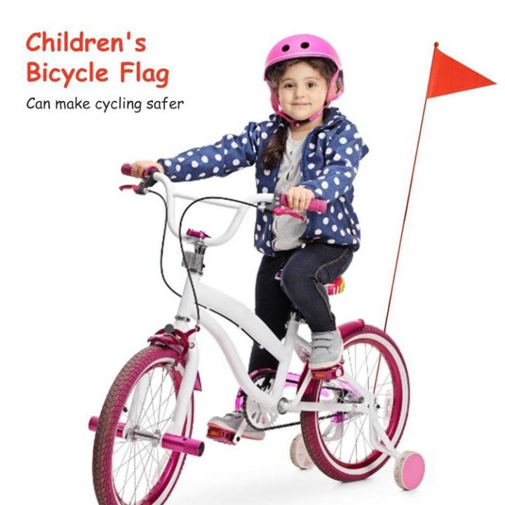 จักรยานธงความปลอดภัยไฟเบอร์กลาสเสาธงยึดจักรยานกันน้ำธงสำหรับการขี่จักรยาน