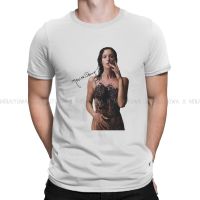 Monica Bellucci Covered With Black Caviar Round Collar Tshirt Malena Movie Pure Cotton Basic T Shirt Men Clothes