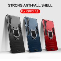 Shockproof Armor Case for OPPO A91 A31 F15 A5 A9 2020 Ring Stand Phone Cover for Realme X50 Pro Reno 2Z 2F Find X2 Neo