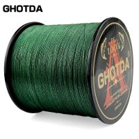 GHOTDA Braided Fishing Line 4 Strands 10lb-80lb Multifilament PE Strong Thread Wire hilo de pescar