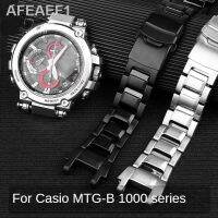 ดั้งเดิม♙นาฬิกาแสตนเลสสตีล316นาฬิกา Casio ปรับ MTG-B1000สวมใส่สบายอุปกรณ์สายรัดนาฬิกาหัวเข็มขัดนิรภัยสองชั้น