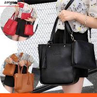 ZONGMA 4Pcs/set ความจุสูงมาก กระเป๋า Crossbody ลำลองแบบสบายๆ หนังพียู กระเป๋าแบบสะพายไหล่ แฟชั่นสำหรับผู้หญิง แบบพกพาได้ กระเป๋าถือแบบถือ ผู้หญิงผู้หญิงผู้หญิง