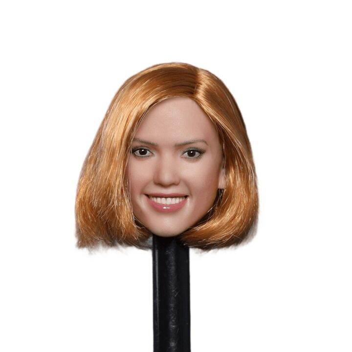 1/6 Scale Head Carving GC035 Female Soldier Model PVC Plant Hair