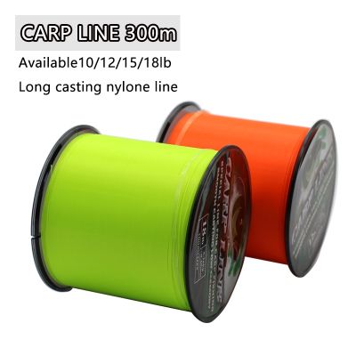 300m Carp Fishing Rod Naked Line Monofilament Nylon Main Line In visible Sinking Strong Line For Method Feeder Coarse Tackle