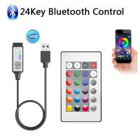 ✇ USB 5V RGB 24key 44key Bluetooth Control 3key Control for 2835/5050 LED strips Small RGB Controller Led Tape