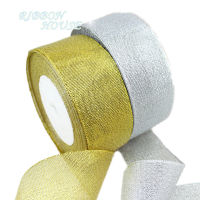 (25 yards/lot) 40mm polyester organza ribbons Christmas packaging ribbon high-grade quality