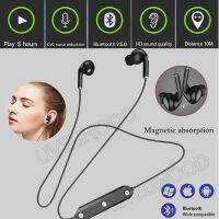 Wireless Bluetooth 5.0 หูฟังสเตอริโอ บลูทูธไร้สาย5.0 หูฟัง หูฟังคล้องคอ ฟังเพลง หูฟังพร้อมไมค์ในตัว หูฟังไร้สาย หูฟังบลูทูธ