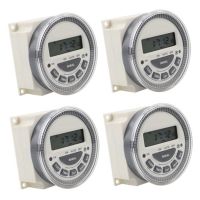 ✈ 4X Programmable Timer Switch Relay Digital LCD Power Weekly CN304A AC 220V 5 Pin