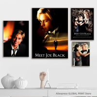 Luyameishop พบ Joe Black Movie โปสเตอร์ภาพวาดผ้าใบ,พิมพ์ภาพผนังศิลปะ,เหมาะสำหรับห้องนั่งเล่นและตกแต่งบ้าน