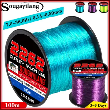 Sougayilang Fishing Line 3-68 LB Fluorocarbon Fishing Line - 100% Pure  Fluorocarbon Leader 80 Yds Fishing Line