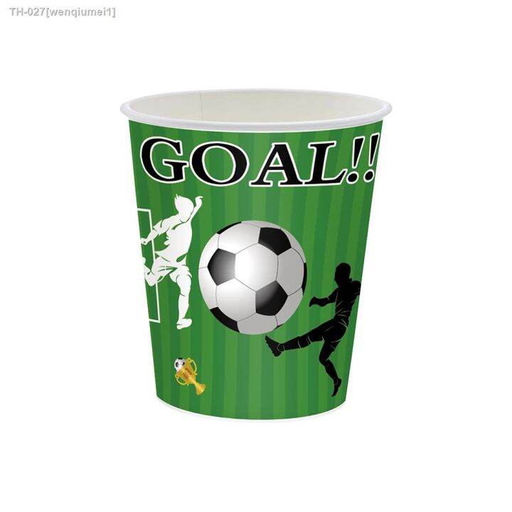 football-theme-tableware-paper-cups-plates-for-soccer-birthday-party-decorations