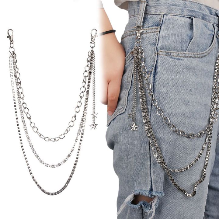 Star rings Wallet chain, Belt chain, Jeans, clip, shapes, denim 90's  Trouser, Industrial, Alternative, Grunge, Goth, Punk, Rock, Grungy