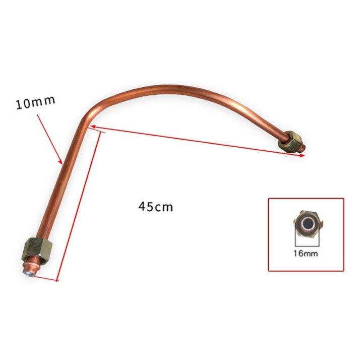 Unnicoco Air Compressor Exhaust Tube Aluminum+Brass Air Compressor Air