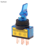 Fuchun สวิตช์ปิดเปิด LED 12V,10A 3ขา3ขาขา ASW-14D ที่จับสั้นพร้อมไฟ LED กันน้ำ