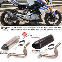 Slip On For BMW G310R G310GS 2017 2018 Full System Exhaust Modified Front Middle Link Pipe 51mm Muffler Motorcycle Exhaust Pipe