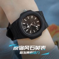 moment beautiful male and female high school students watch ins SuFeng exam special movement waterproof quartz