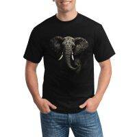 Retro T-Shirts Elephant Fashion T-Shirt Intricate Lines Couple Cotton Printed Emo Top Tees Gift Idea