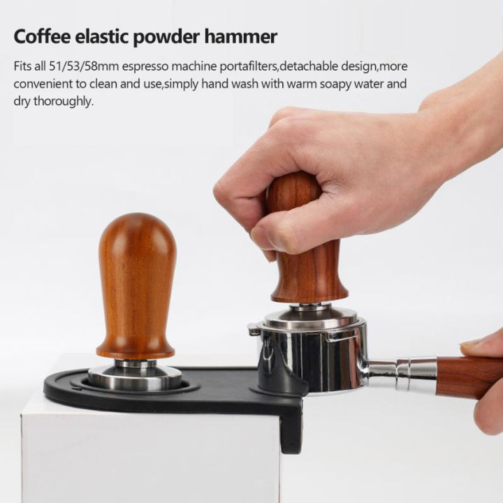 espresso-tamper-professional-calibrated-pressure-coffee-press-hammer-304ฐานแบนสแตนเลสพร้อมด้ามไม้สปริงสำหรับ-barista