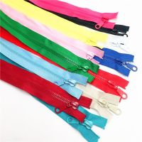 Multi-color 5# Zippers Open End zipper 20inch 50cm Resin Zipper for Sewing Garments Long coat Down Jacket  DIY Sewing 12pcs/lot Door Hardware Locks Fa