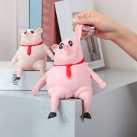 【LZ】✚▫  Piggy Squeeze Toy Adults Decompression Toys Creative Cartoon Sand Carving Cute Pig Fun Stress Relief Toys Girls Boys Gift