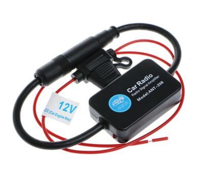 ◐ Universal 12V Car Radio FM AM Antenna Signal Amplifier Booster ANT-208mm for Marine Car Boat RV Car-Styling