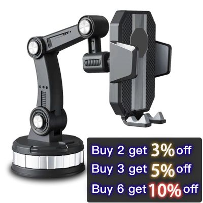 Universal Car Mobile Phone Holder Auto Dashboard Windshield Large Suction Cup Stand Fit For 4.7-6.8 Inch SmartPhone GPS Bracket
