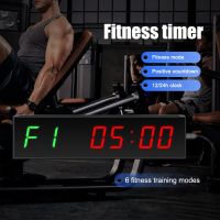 LED Digital Countdown Type-C Plug-in Digital Countdown Clock Wall Mounted Aluminum Alloy with Adhesive Hook for Exercise Fitness