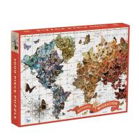 จิ๊กซอว์ 1,000 ชิ้น ลาย Wendy Gold Butterfly Migration 1000 Piece Jigsaw