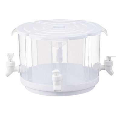 Beverage Dispenser Plastic Dispenser Accessory Parts with Spigot 360° Removable with Dust-Proof Lid &amp; Big Capacity