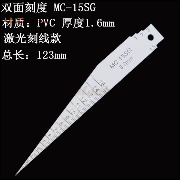 1Pcs Japanese K15SG Plastic Feeler Gauge 115Mm Taper Welding Feeler